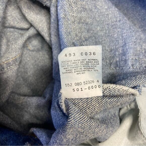 Vintage Levi’s 501 xx Blue Straight-Leg Jeans - Picture 5 of 7